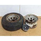 2 original Mini wheels with speedometer