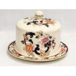 A Mason’s ‘Mandalay’ Stilton cheese dish/cake dome. 31x22cm