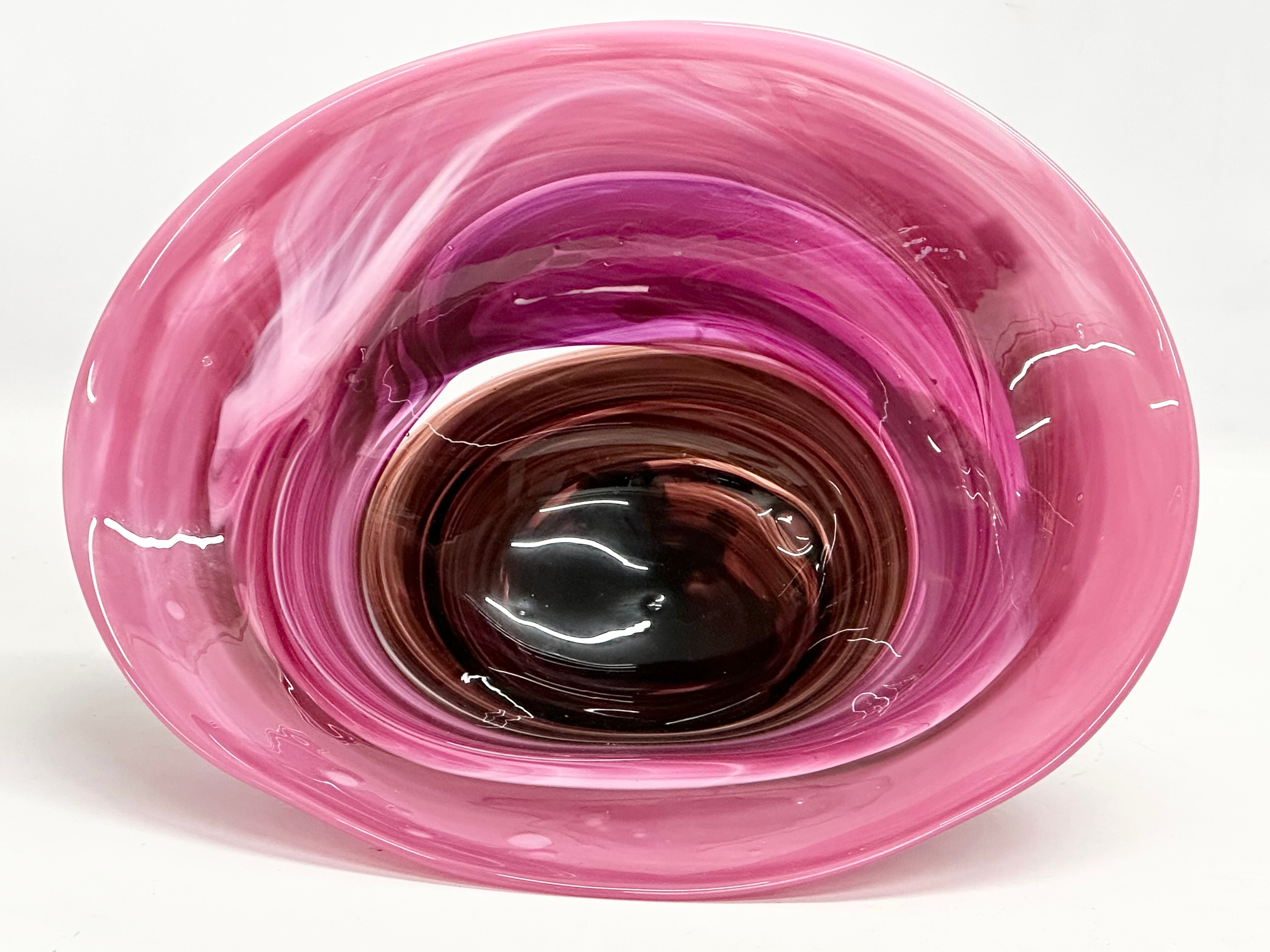 A large Mdina art glass bowl. 34x28x12cm - Image 3 of 4