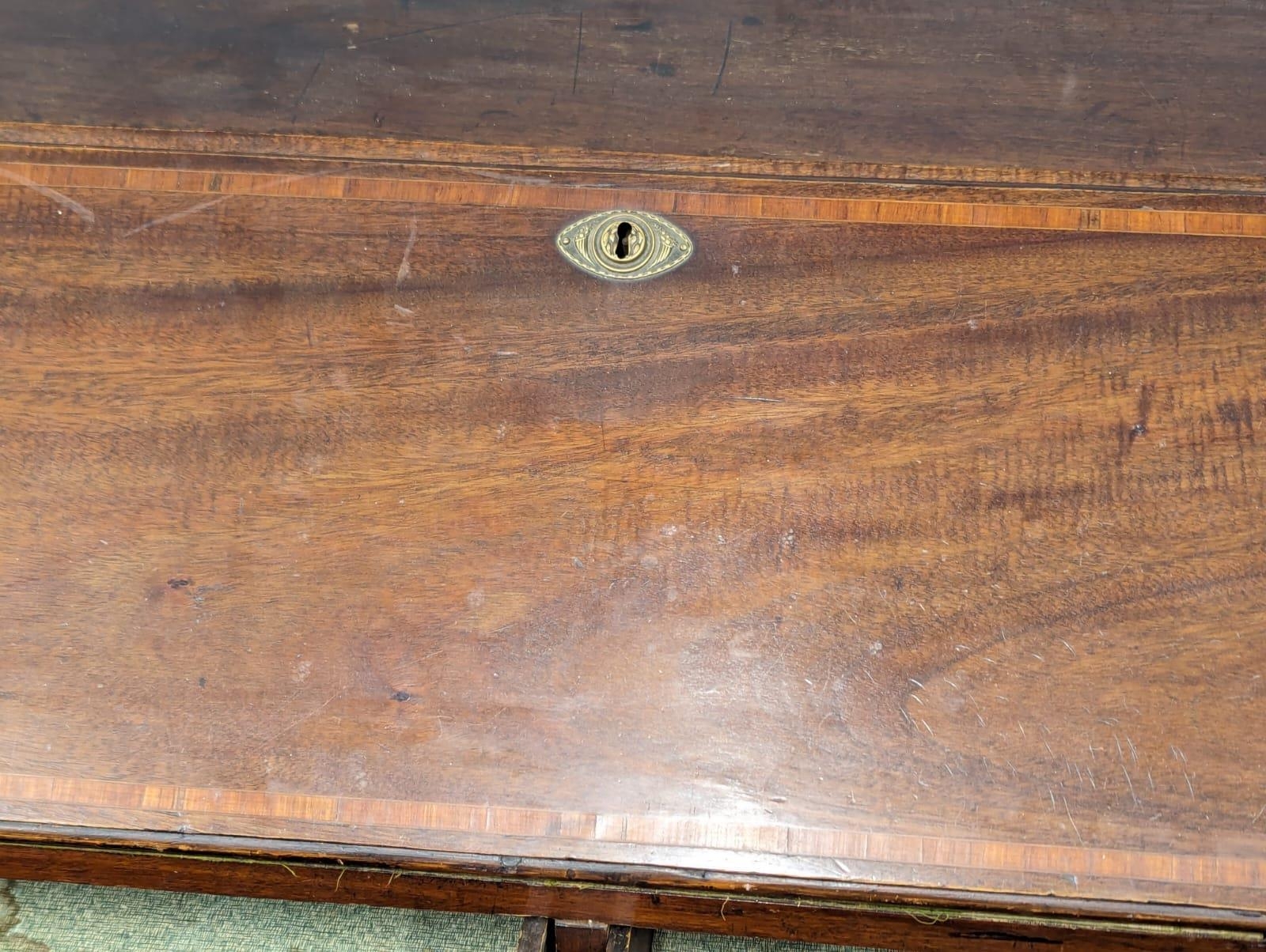 A Mid 19th Century Sheraton Revival inlaid mahogany writing bureau. 96x51x98.5cm - Image 4 of 10