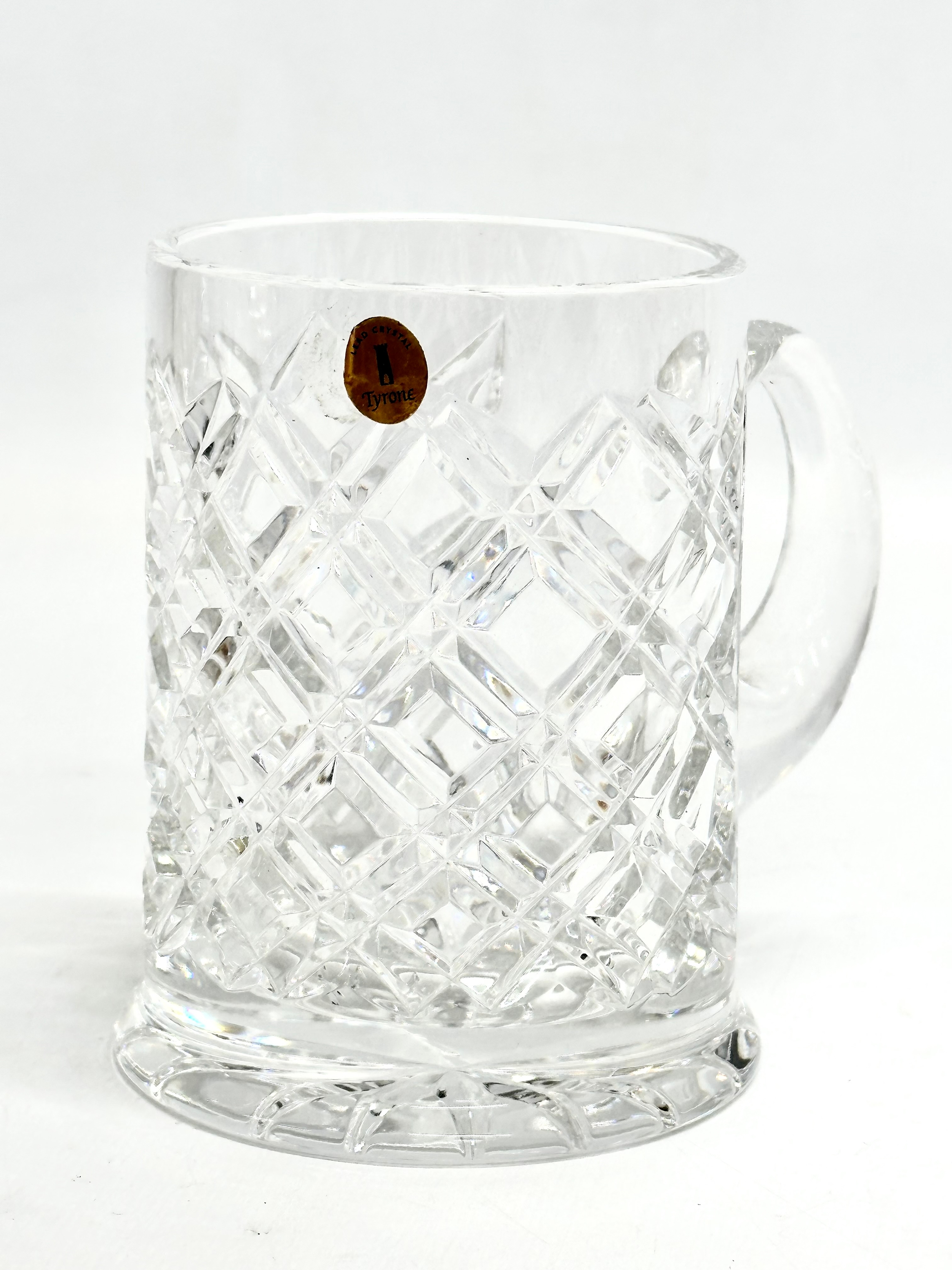 Waterford and Tyrone Crystal. A pair of Waterford Crystal ‘Dunmore’ tankards. A pair of Waterford - Image 11 of 12