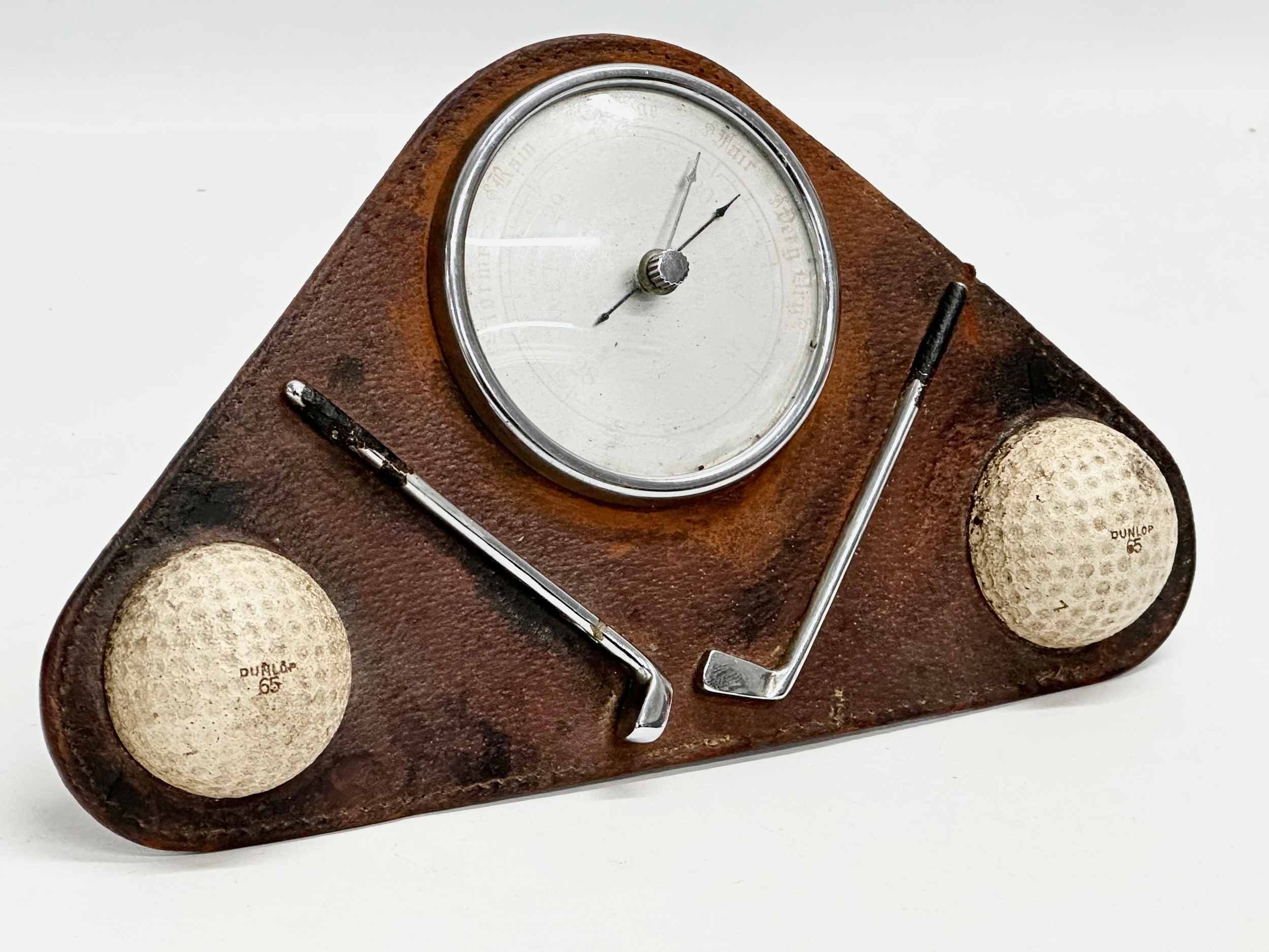 A vintage Enbeeco ‘Golf’ barometer. 23x13cm - Image 2 of 3