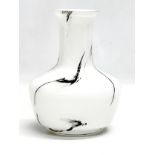 A 1970’s Danish Mid Century Art Glass vase by Lys, Denmark. 18cm