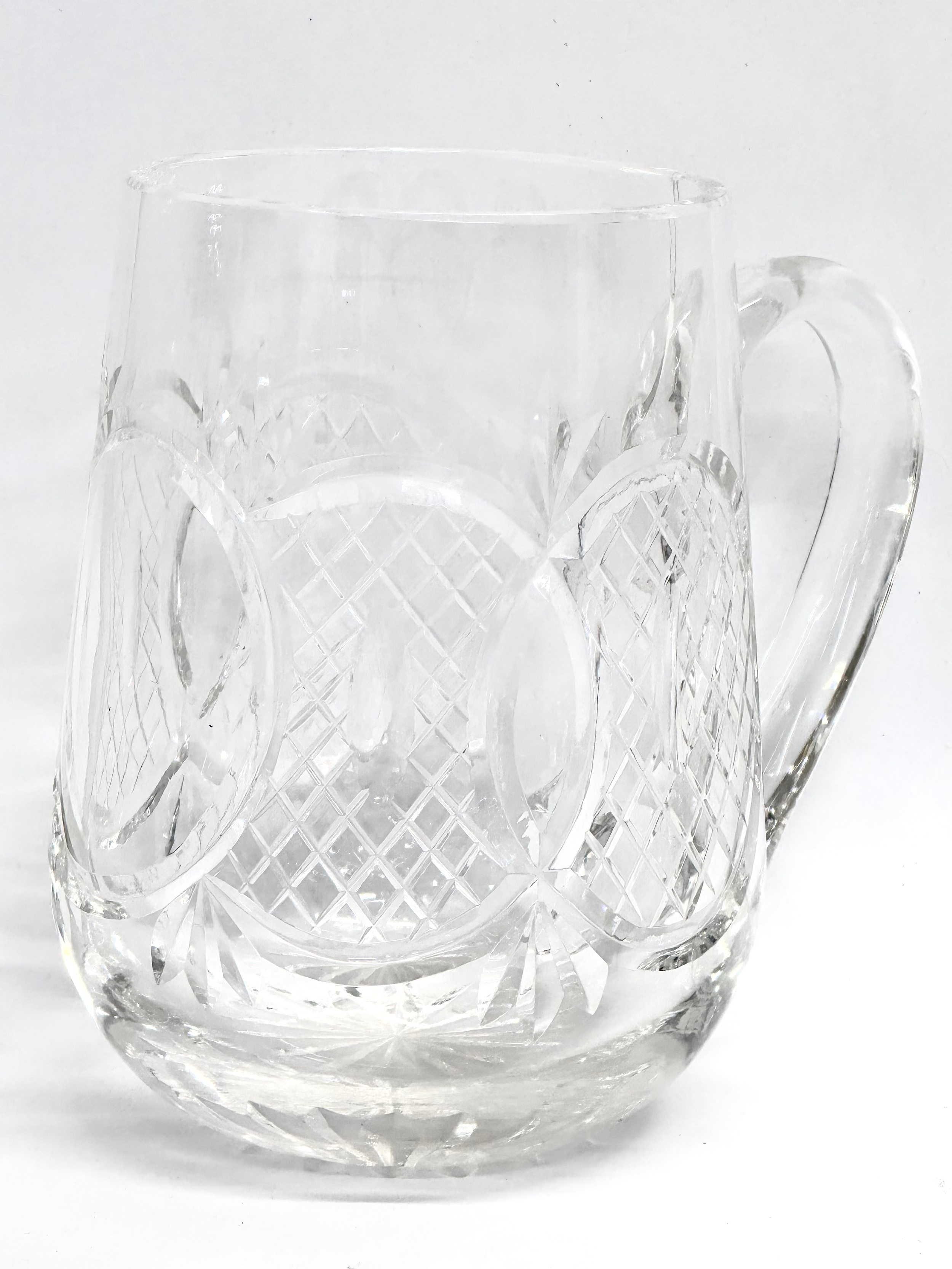 Waterford and Tyrone Crystal. A pair of Waterford Crystal ‘Dunmore’ tankards. A pair of Waterford - Image 3 of 12