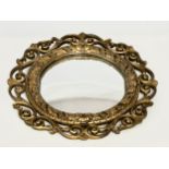 A vintage Aisonia gilt framed convex mirror. 58cm