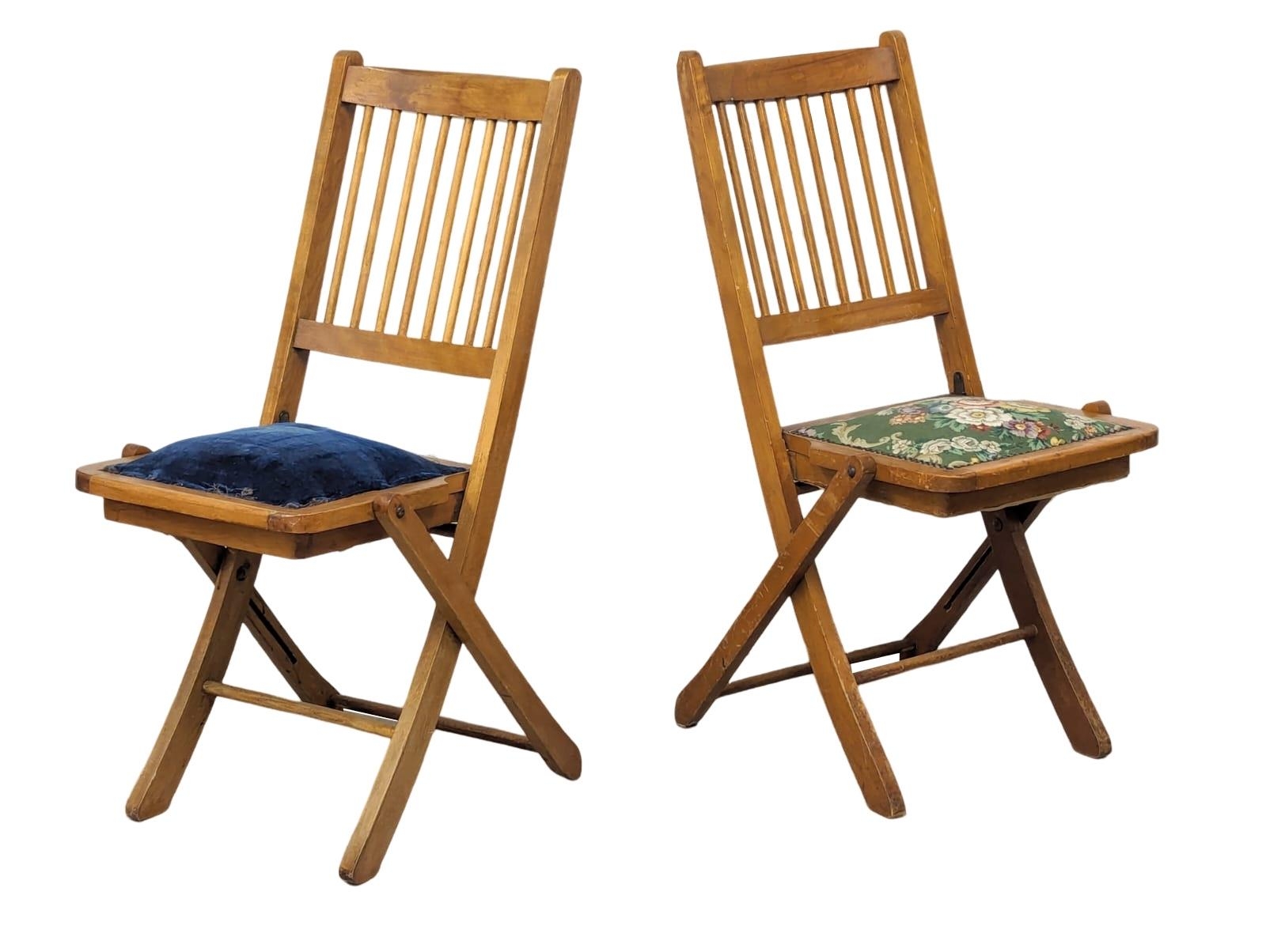 A set of 6 mid century folding chairs, stamped Todd Burns & Co Ltd Dublin - Image 8 of 10