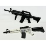 2 airsoft rifles.