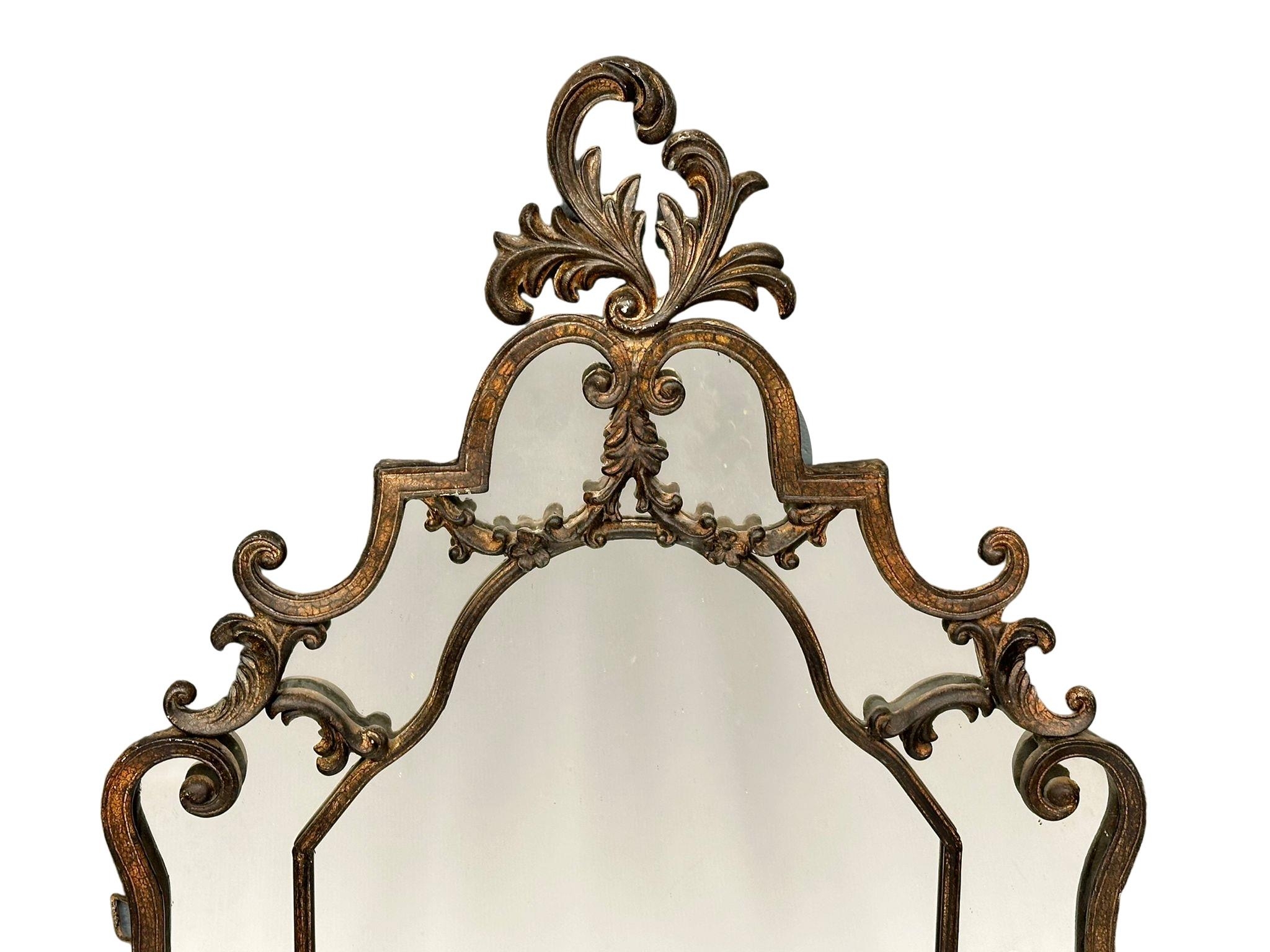 A 19th Century style French wall mirror. 73x128cm - Image 3 of 5