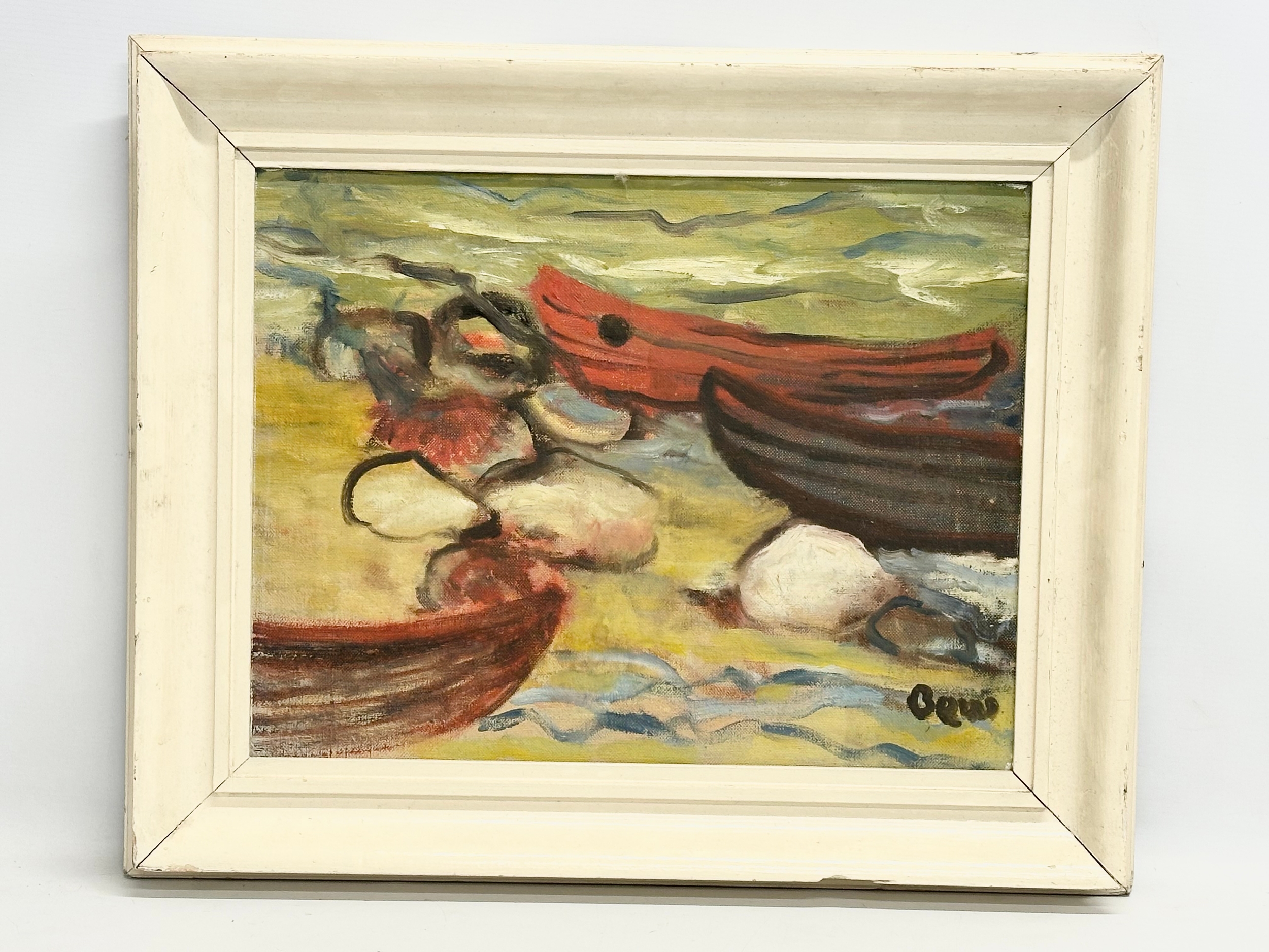 A signed Early 20th Century oil painting on canvas. 44x34cm. Frame 59x48cm