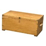 A Late 19th Century camphor wood brass bound trunk. 90x48x40cm