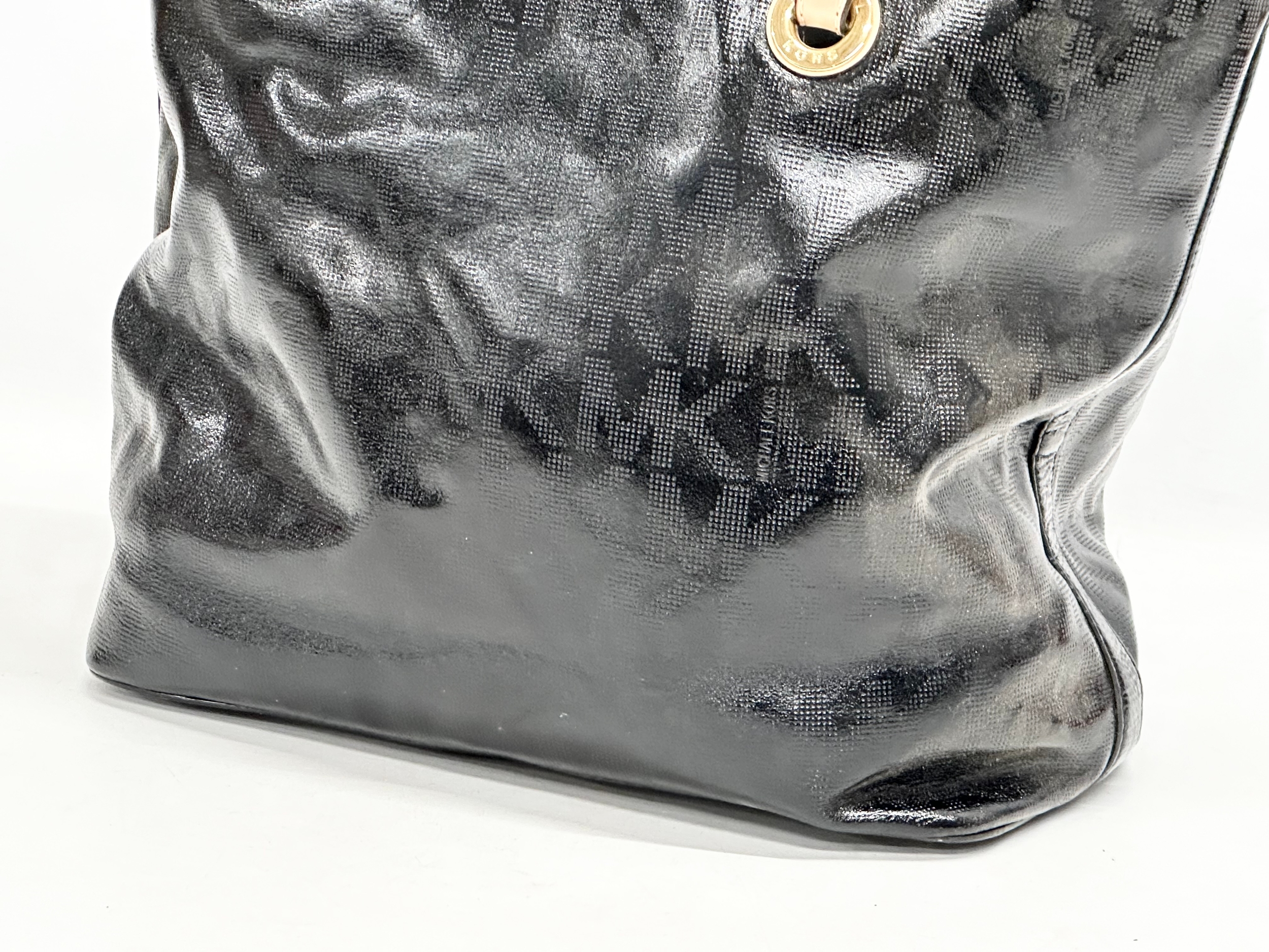 A Michael Kors patent leather tote bag. - Image 2 of 3