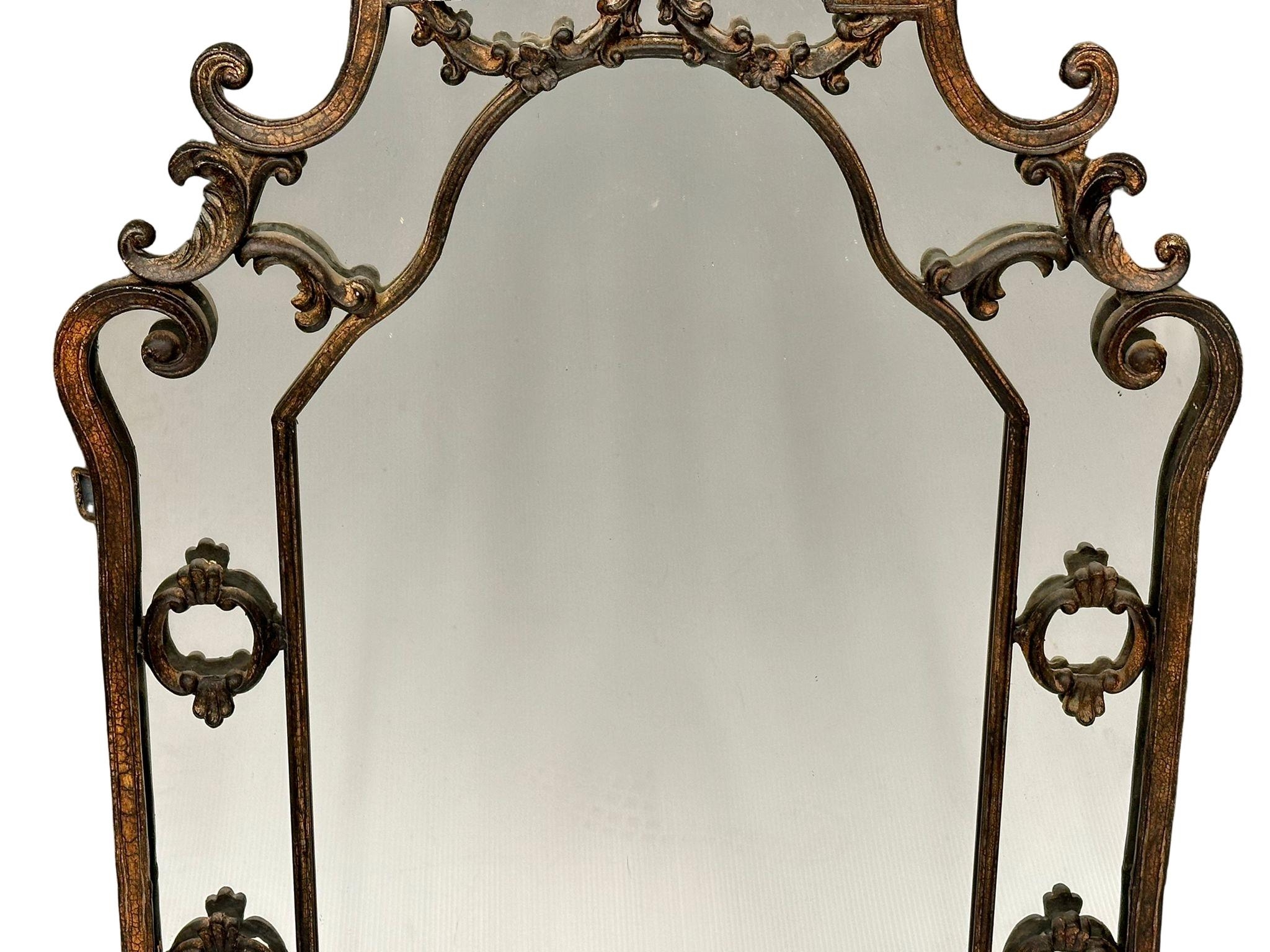 A 19th Century style French wall mirror. 73x128cm - Image 5 of 5
