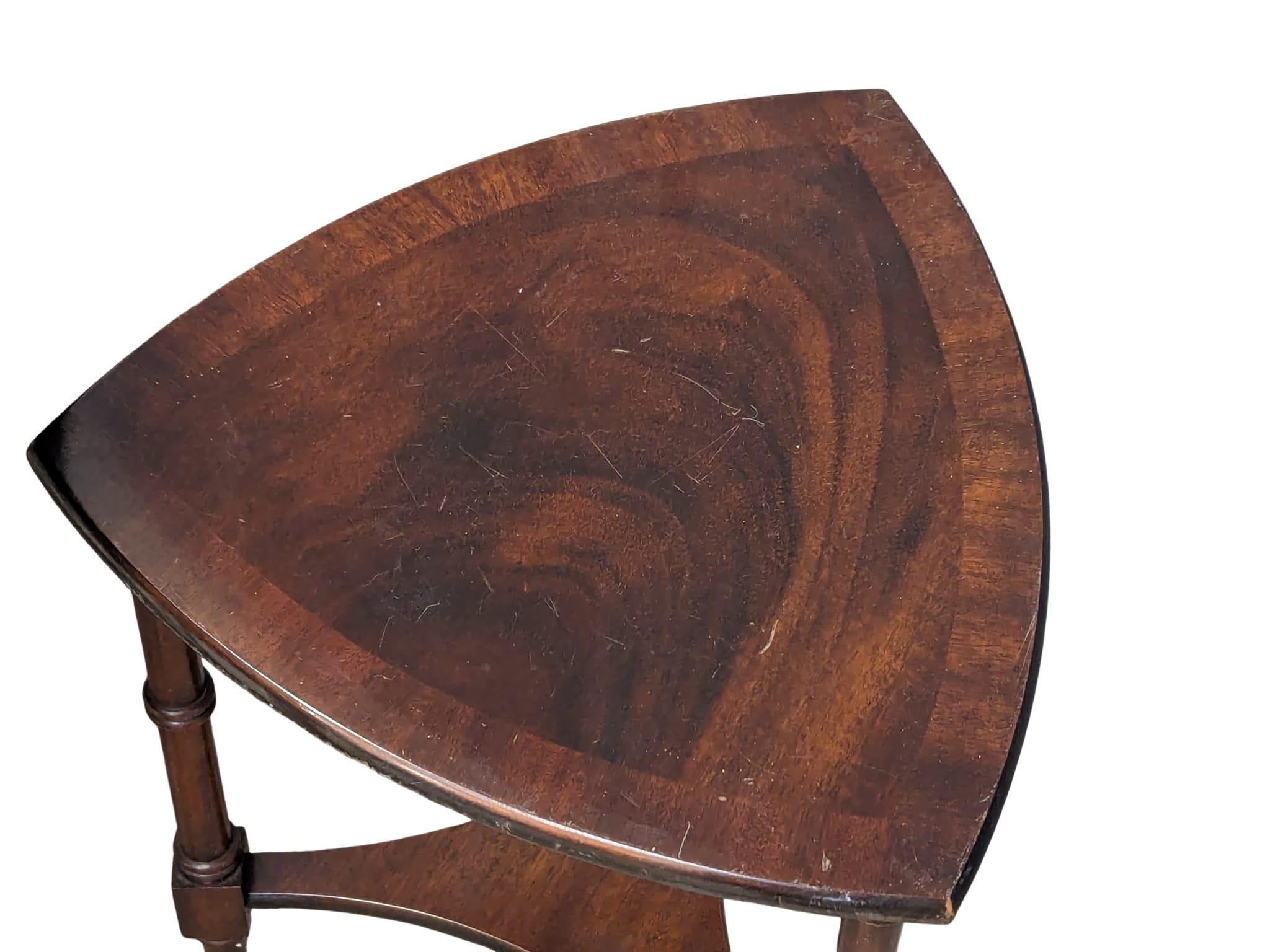 A mahogany coffee table with 4 nesting tables. 76x49cm - Image 3 of 7