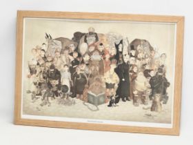 A large ‘Discworld Massif’ Paul Kidby print. Terry Pratchett. 77x53cm