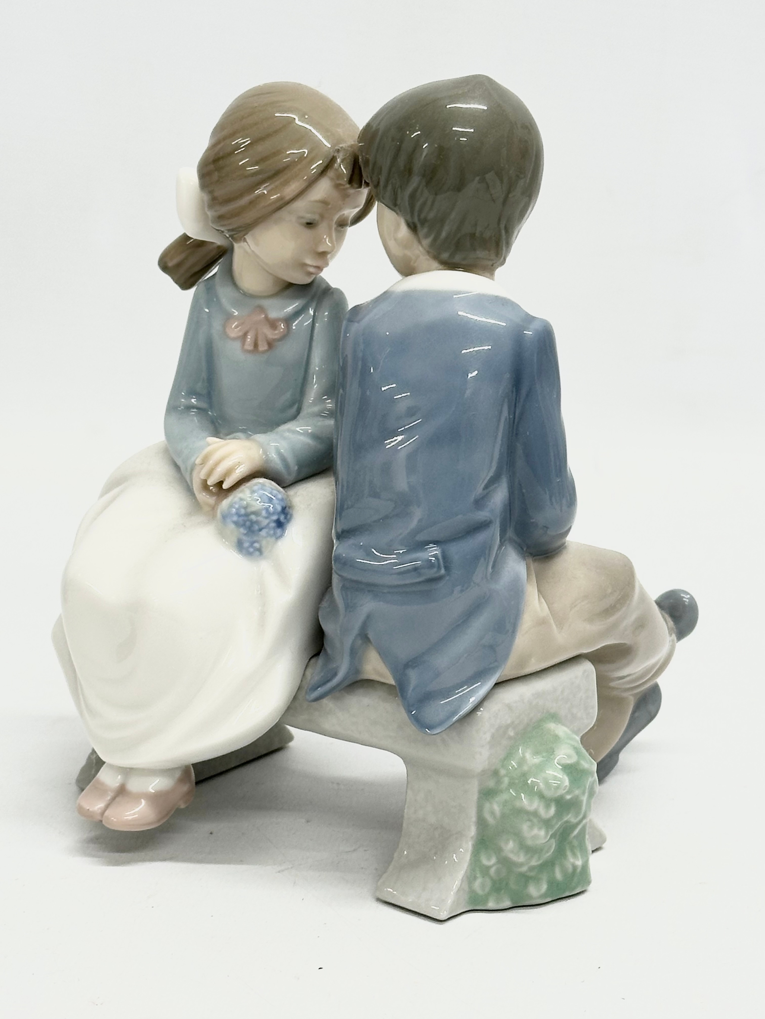 3 NAO figurines. Large NAO ‘Louise’ figurine 32cm. A NAO ‘First Love’ figurine. A NAO ‘Too Cute’ - Image 5 of 5