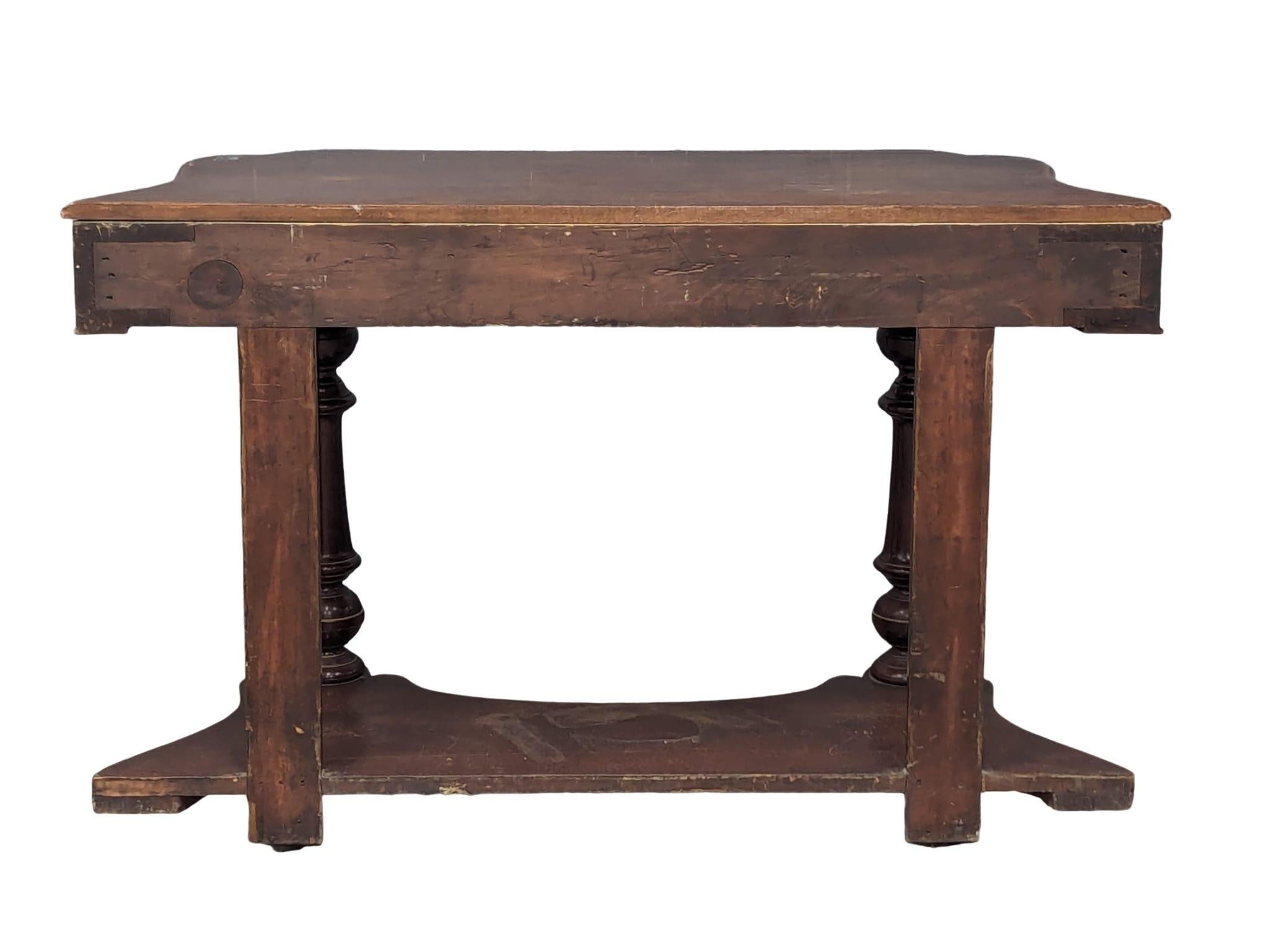 A Victorian mahogany hall table, circa 1870s. 123cm x 48cm x 78cm - Image 4 of 9