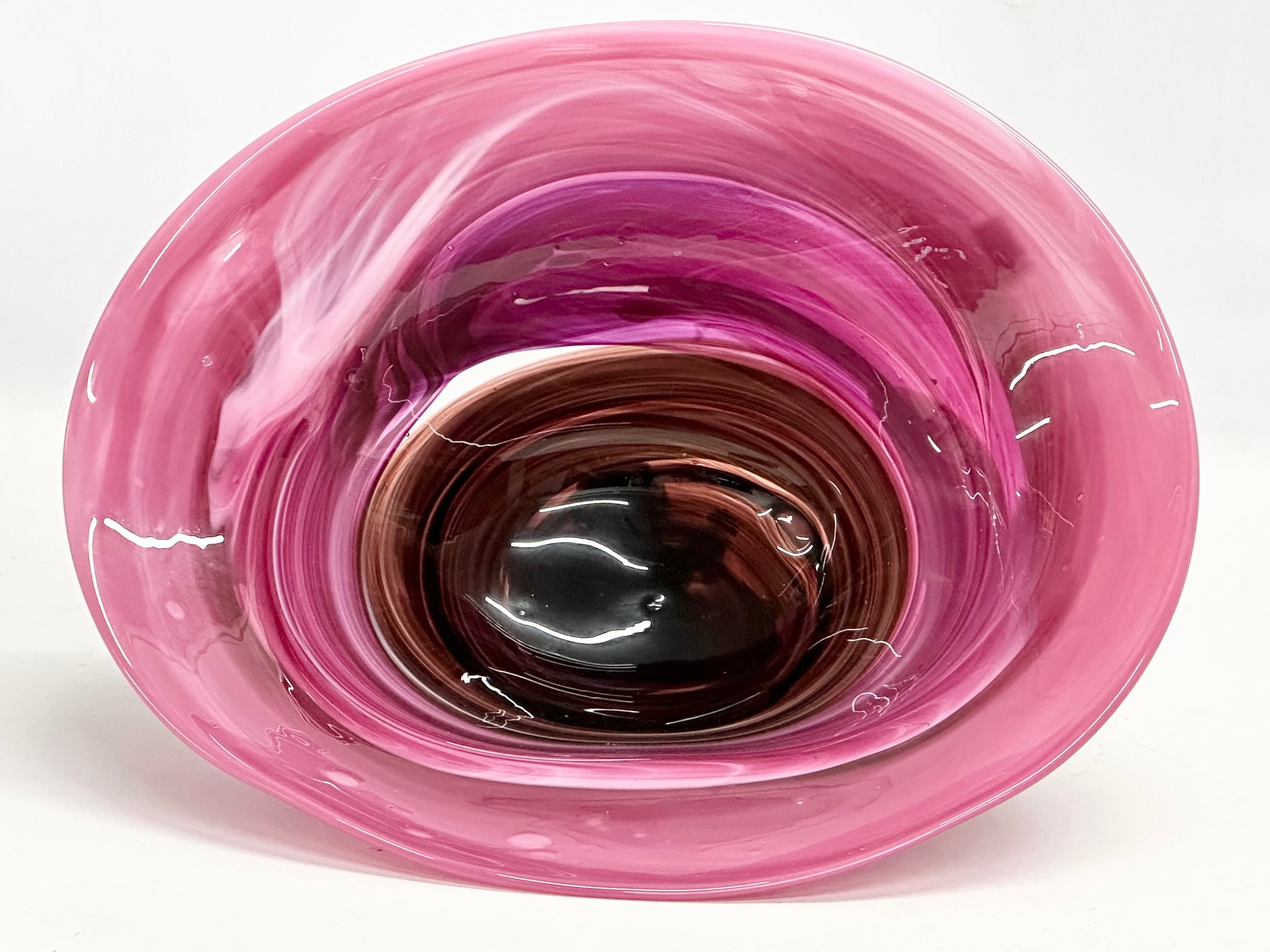 A large Mdina art glass bowl. 34x28x12cm - Image 2 of 4