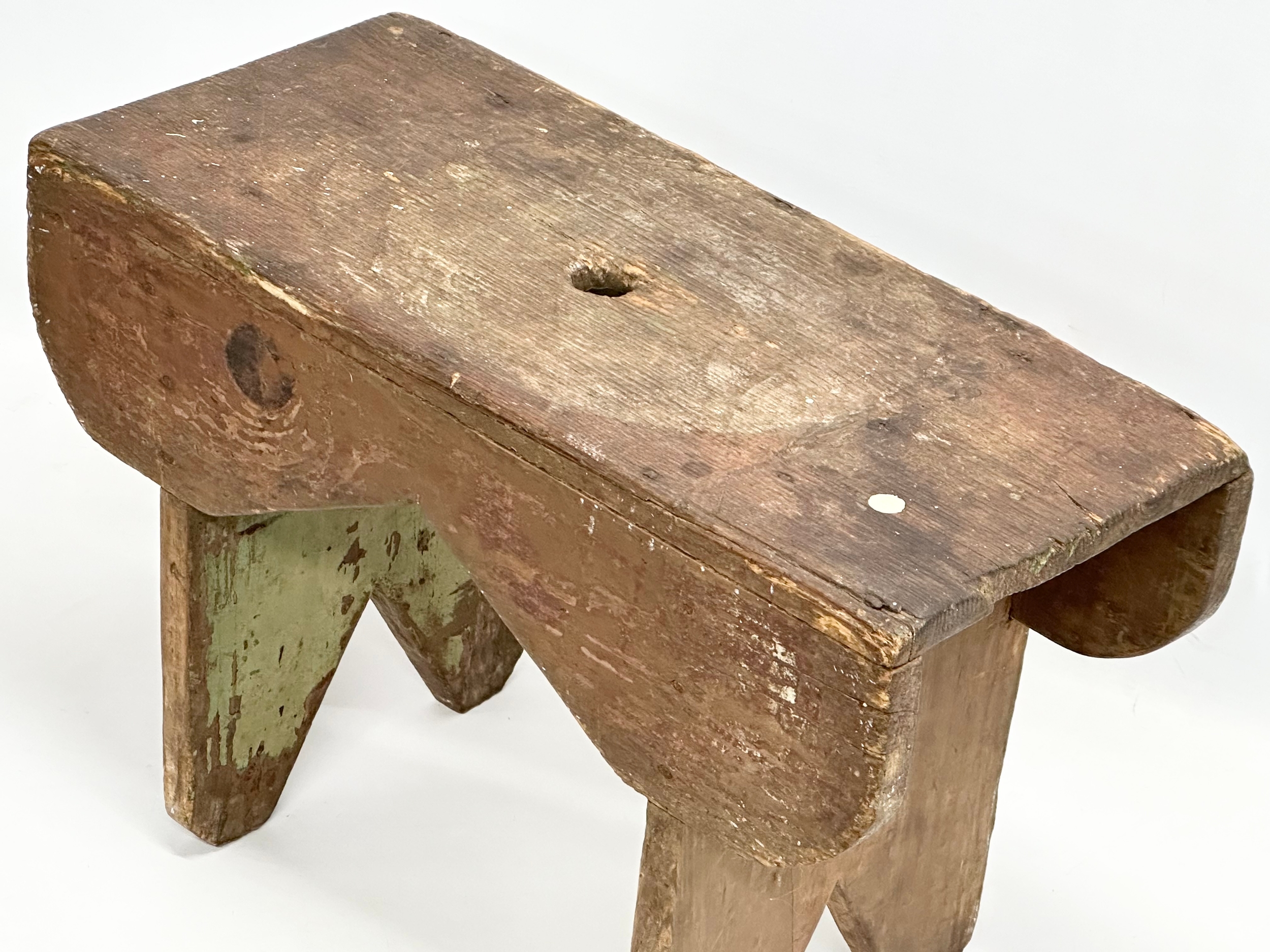A Late 19th/Early 20th Century stool. 48x22x31 - Image 2 of 3