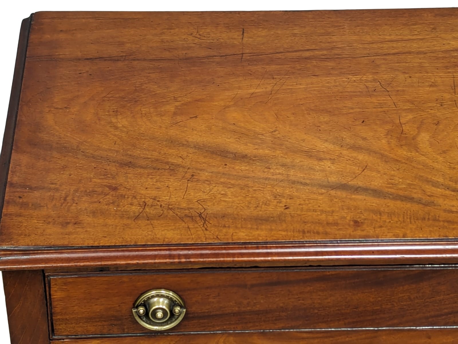 A mid 19th Century Georgian style mahogany side table with drawer, 82cm x 48.5cm x 71.5cm - Image 3 of 5