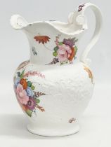 A Coalport Feltspar Porcelain wash jug. John Rose. Patronised by The Society of Arts. 24x29cm