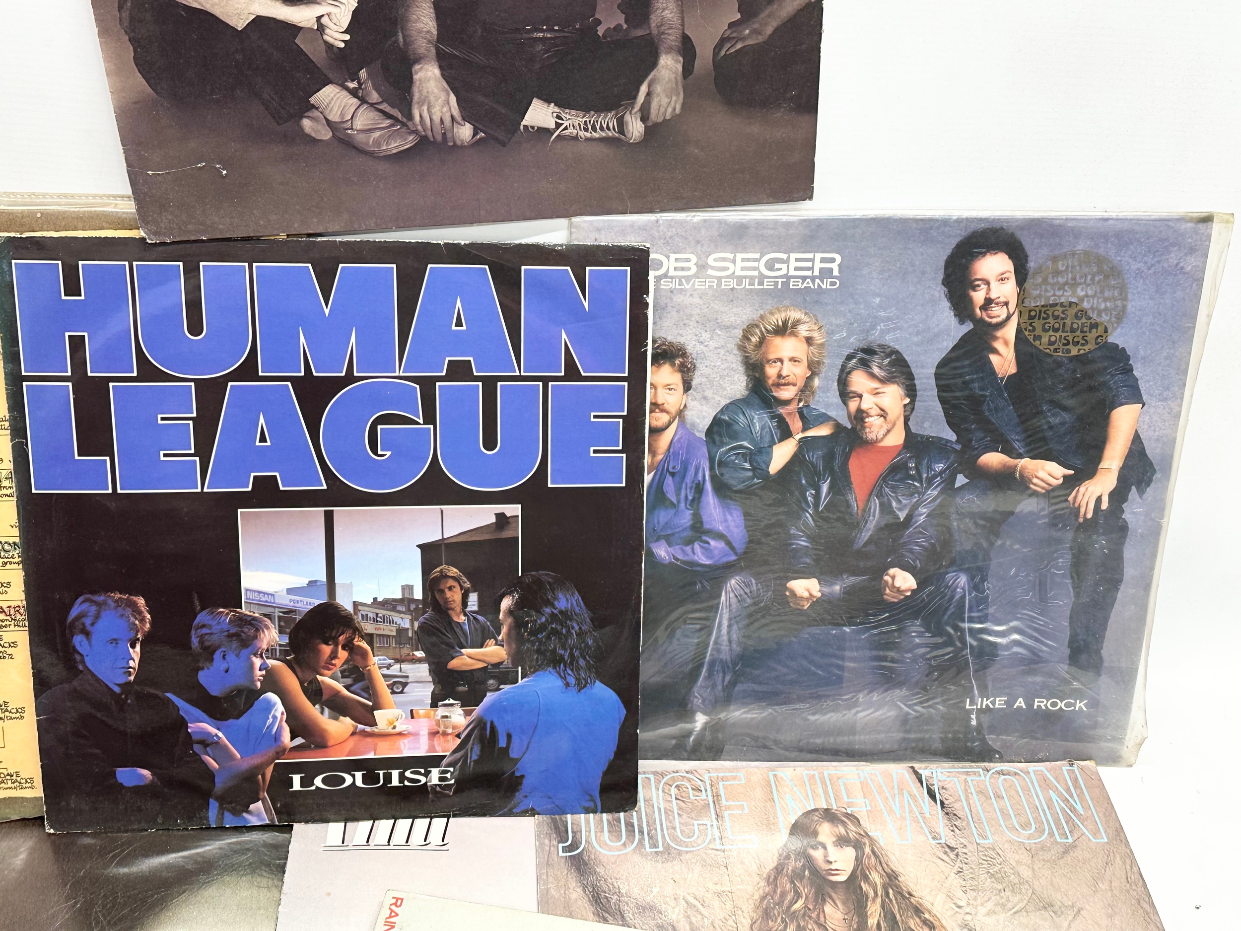 A collection of LP, vinyl records. Meatloaf, The Eagles, Elton John, Tina Turner, Billy Joel, - Image 5 of 12