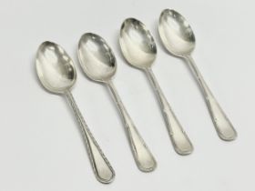 4 silver spoons. Sheffield, 1931. 47.96 grams.