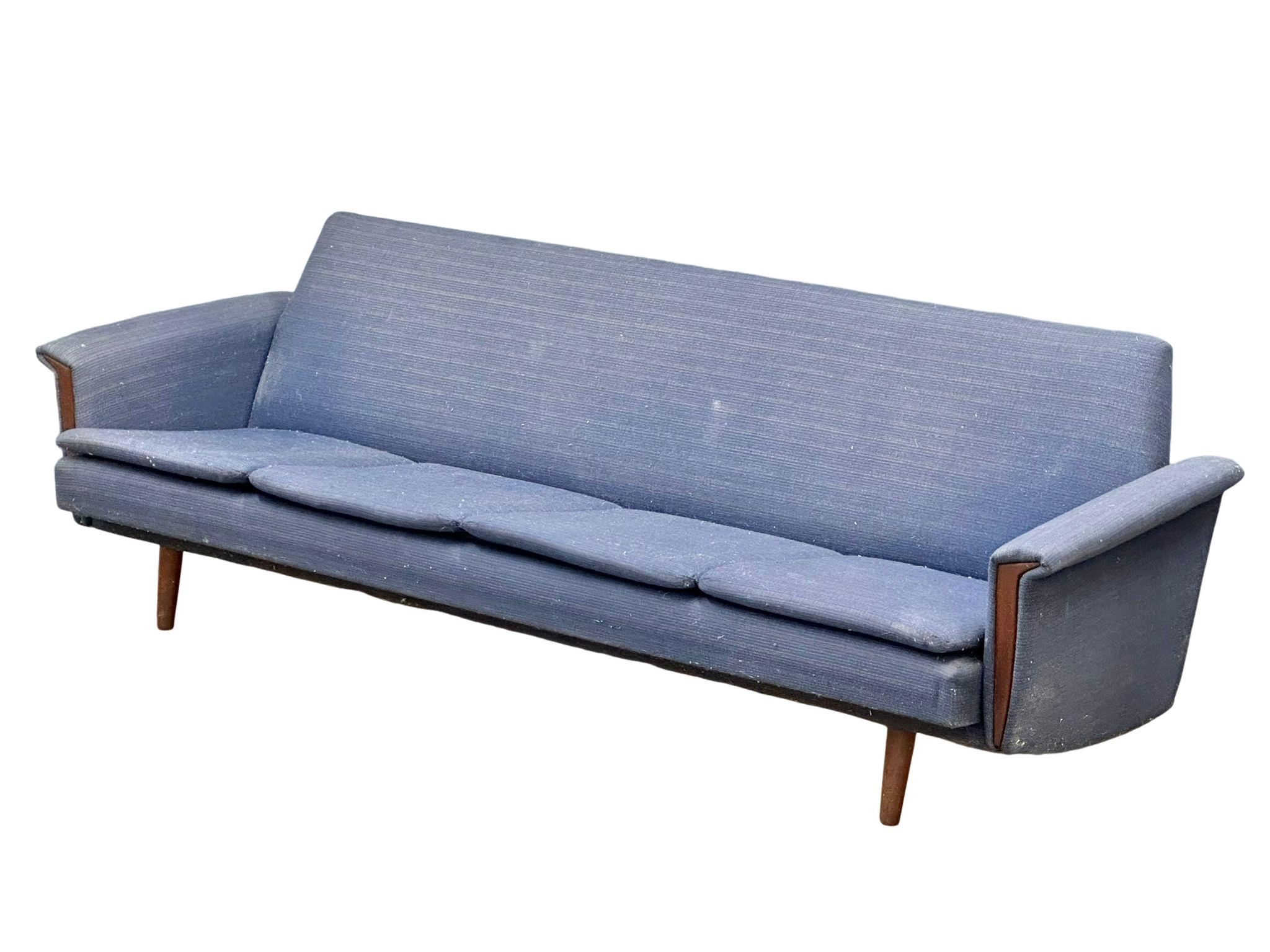 A Danish Mid Century teak framed sofa bed/daybed. 1960’s/70’s. 215cm - Image 5 of 7