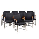 A set of 12 Havana desk chairs / armchairs.