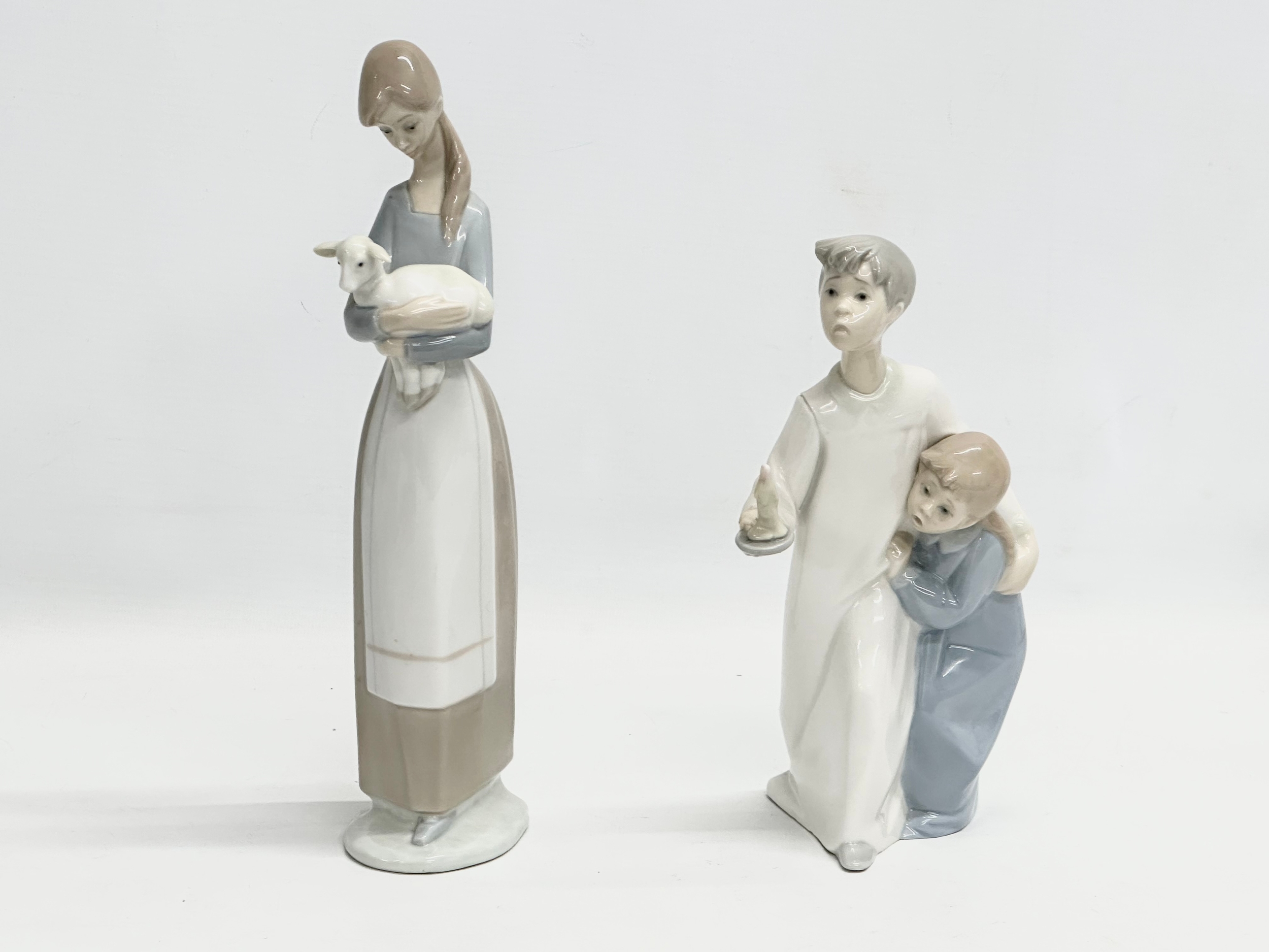 A collection of Spanish and Danish figurines. 4 by Lladro. B&G Denmark. 27cm - Image 6 of 9