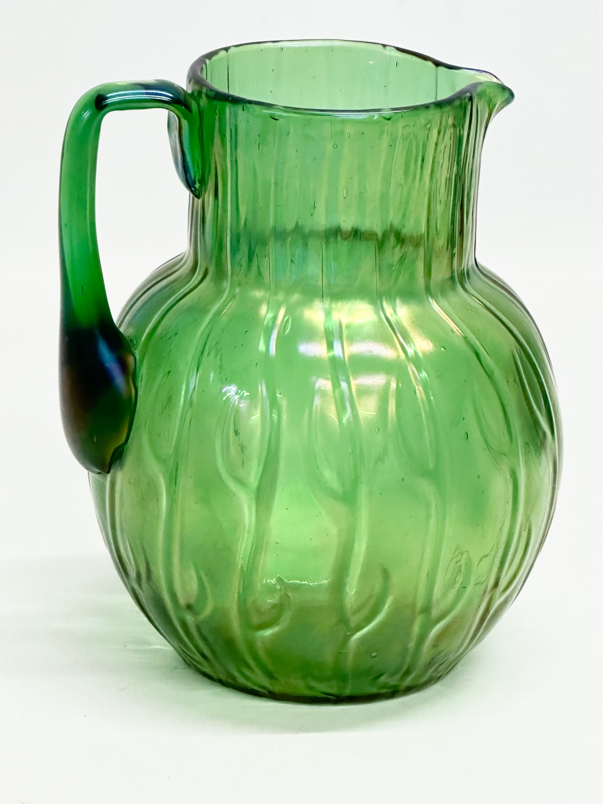 A Loetz ‘Neptune’ water jug. Circa 1900. 13x12x16cm - Image 3 of 4