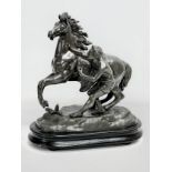 A Late 19th Century Spelter Marley Horse figure. Circa 1880-1900. 27x14x31cm