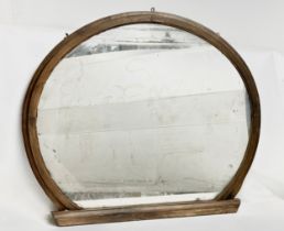 A large Robert Strahan of Dublin, 19th century overmantle mirror. 137x110cm