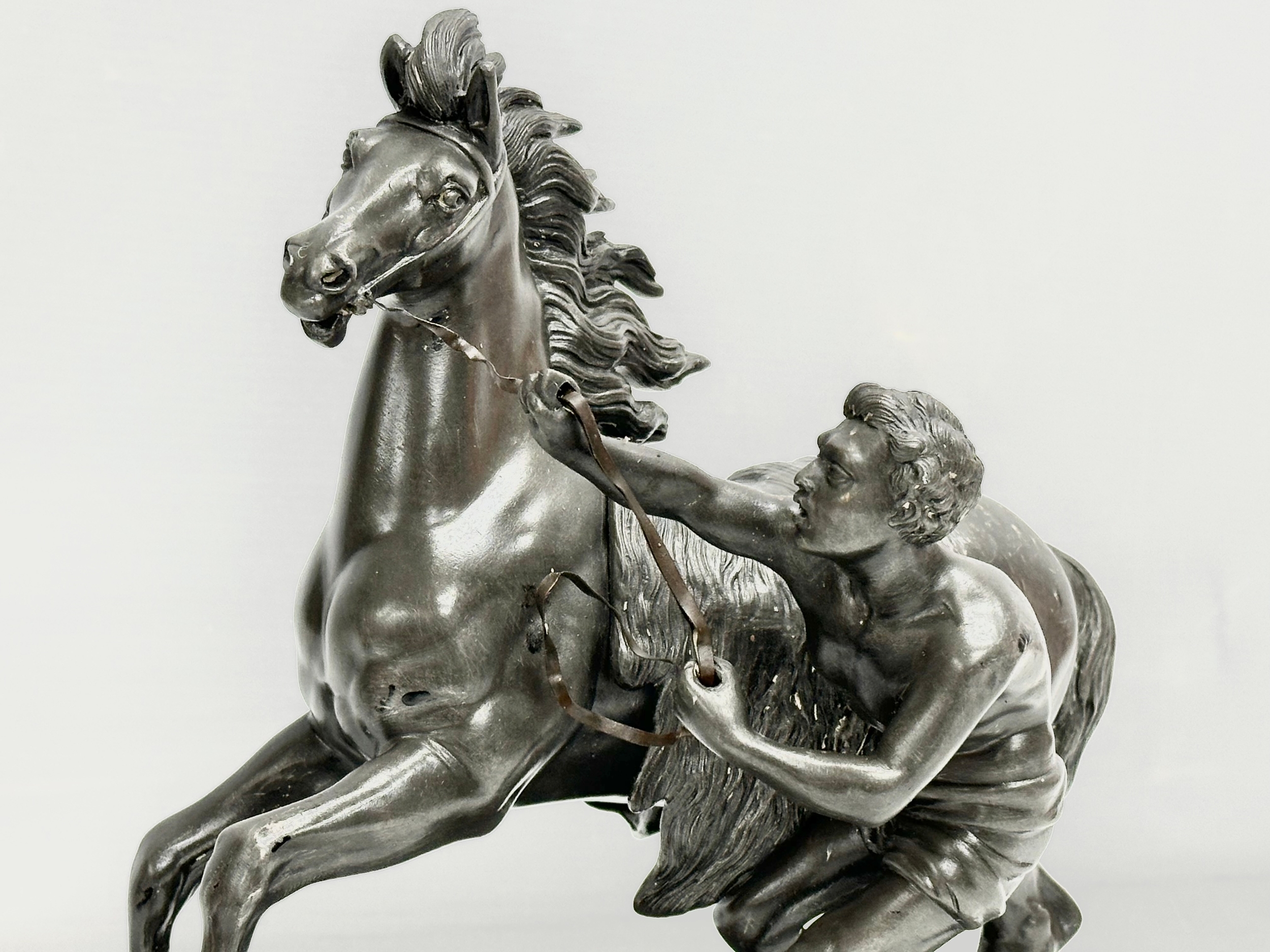 A Late 19th Century Spelter Marley Horse figure. Circa 1880-1900. 27x14x31cm - Image 2 of 5