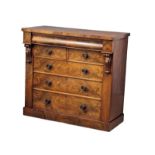 A Victorian mahogany Scotch chest of drawers. 121x53x110.5cm
