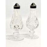 A pair of Waterford Crystal ‘Lismore’ salt and pepper shakers. 15.5cm