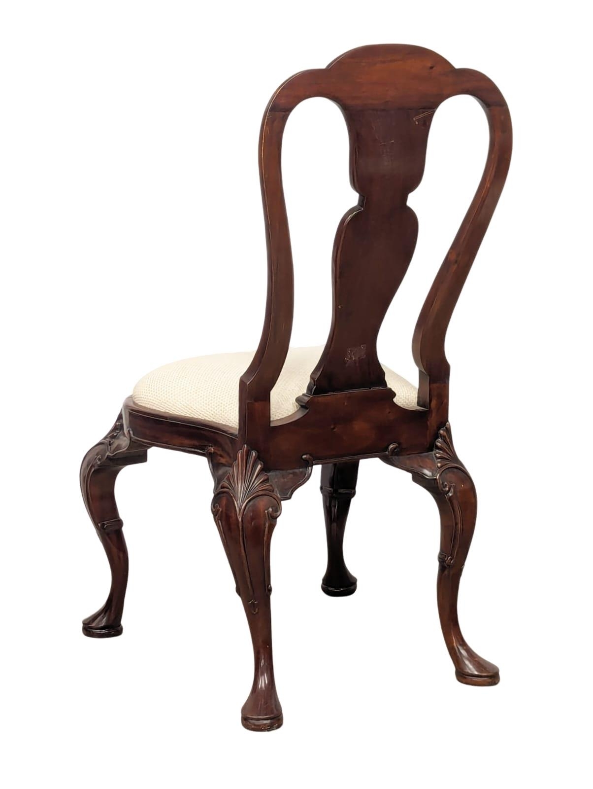 A set of 7 mahogany George I style dining chairs. - Image 6 of 6