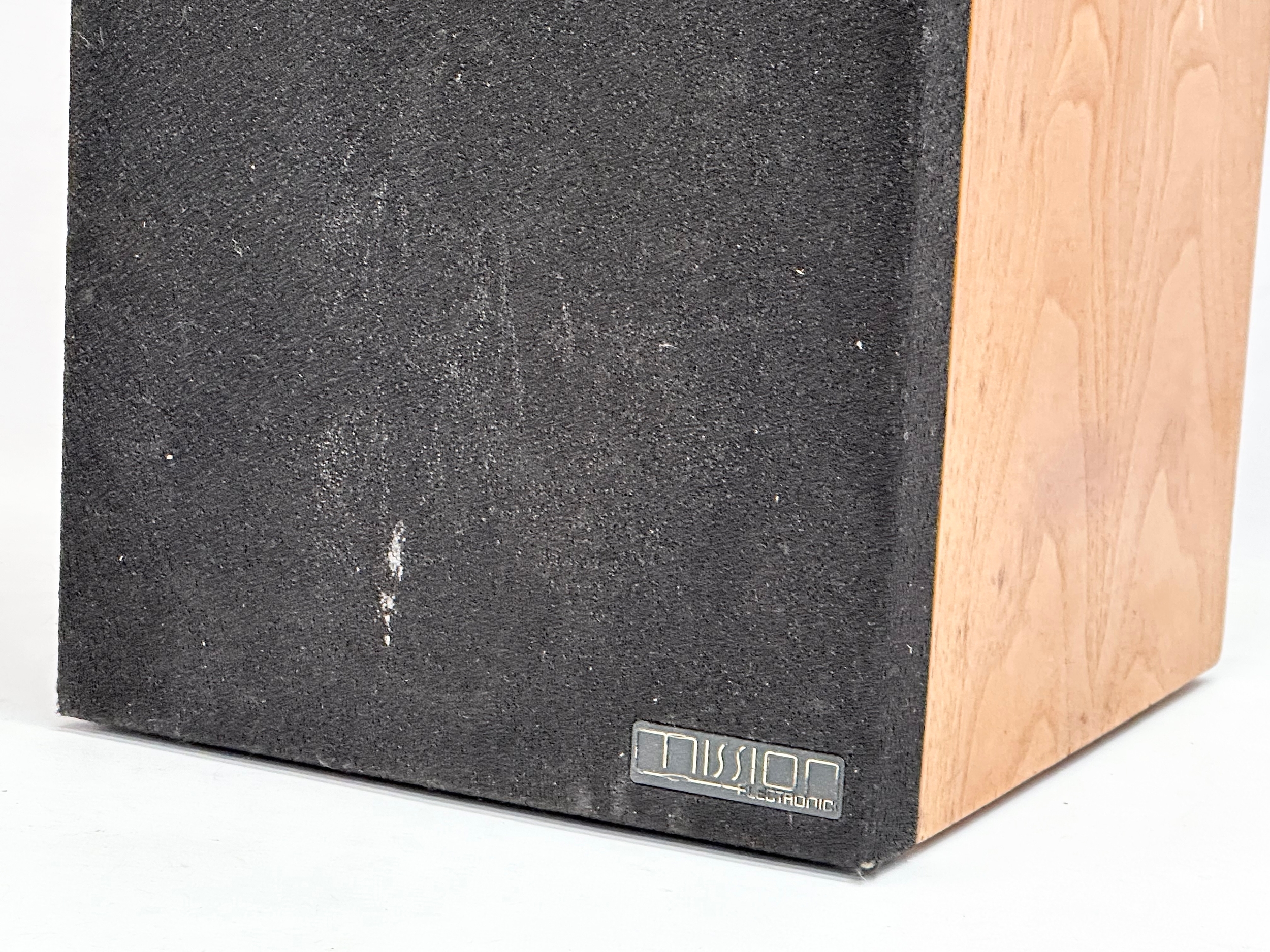 A pair of teak Mission Electronics model 700S speakers. - Image 5 of 6