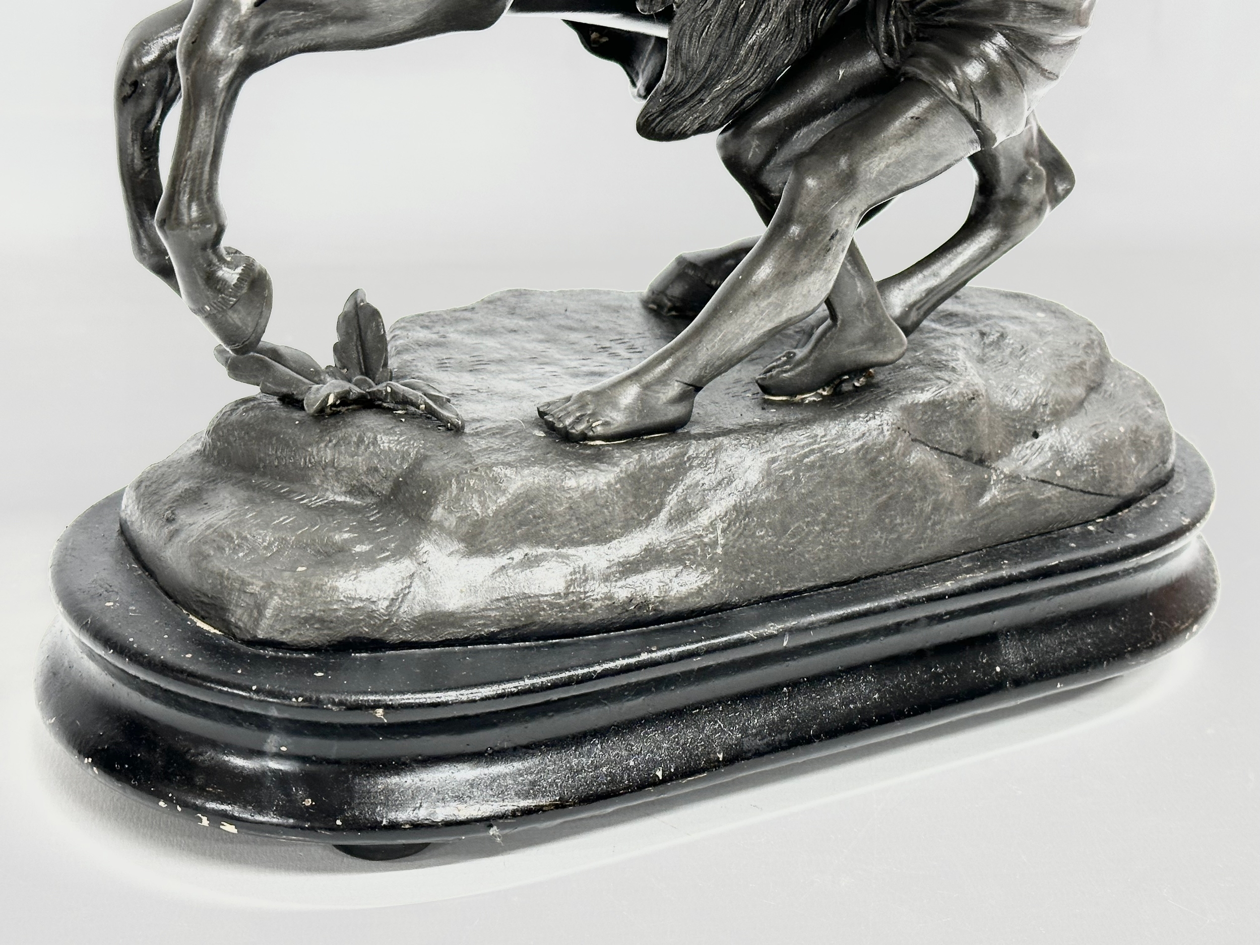 A Late 19th Century Spelter Marley Horse figure. Circa 1880-1900. 27x14x31cm - Image 3 of 5