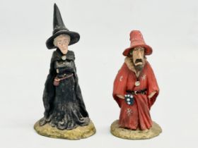 2 Clarecraft Discworld figures. Discworld Granny Weatherwax. Discworld Rincewind.