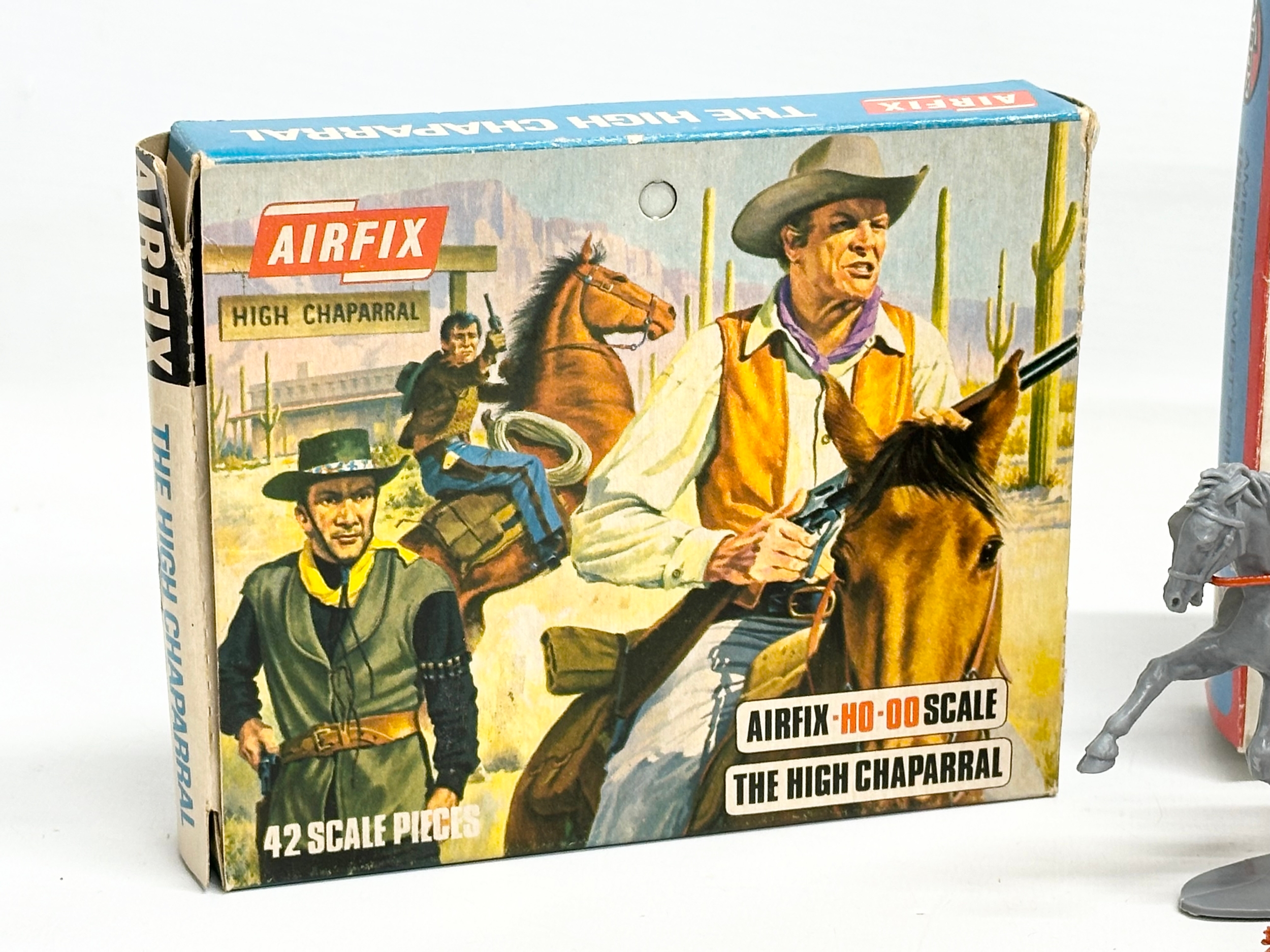 3 boxes of vintage Airfix model kits. Airfix Indians, 1/32 scale. Airfix American Cowboys. Airfix - Image 3 of 7
