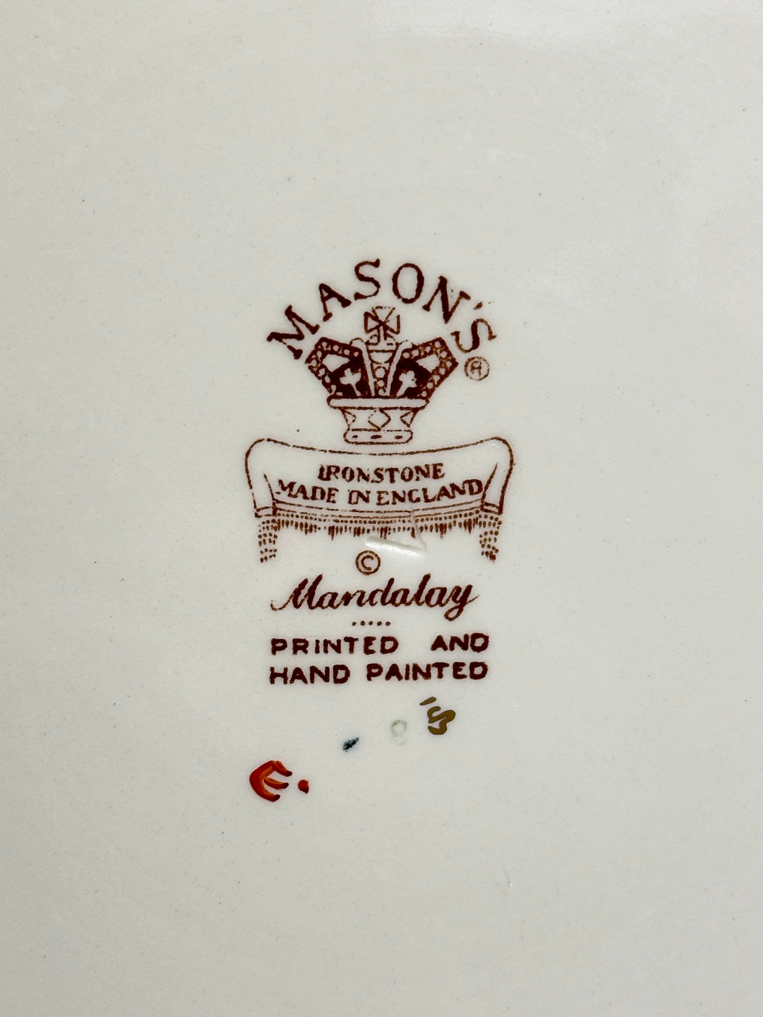 A Mason’s ‘Mandalay’ Stilton cheese dish/cake dome. 31x22cm - Image 3 of 3