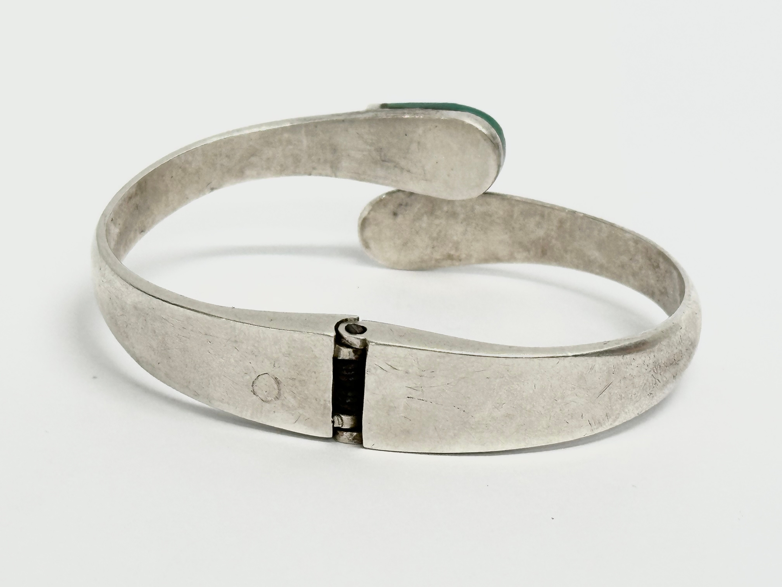 A 925 silver bangle. 44.41 grams. - Image 2 of 2