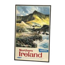 An original 1960 Northern Ireland The Giants Causeway poster. Printed by Waterlow and Sons