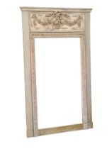 A large French 18th Century style floor mirror. 116x192cm