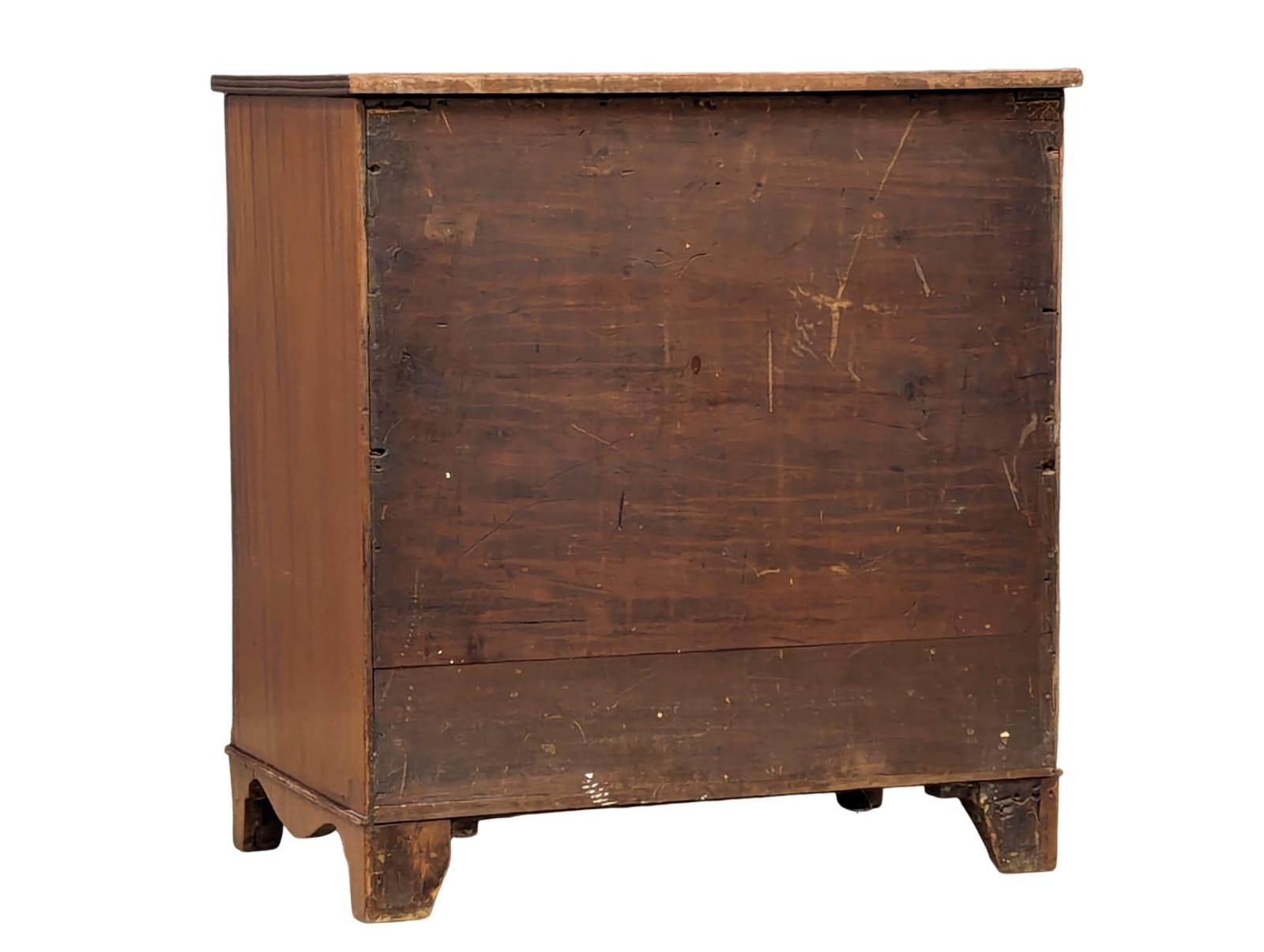 A small proportioned Georgian style mahogany chest of drawers, circa 1900. 63cm x 43cm x 68cm - Image 6 of 6