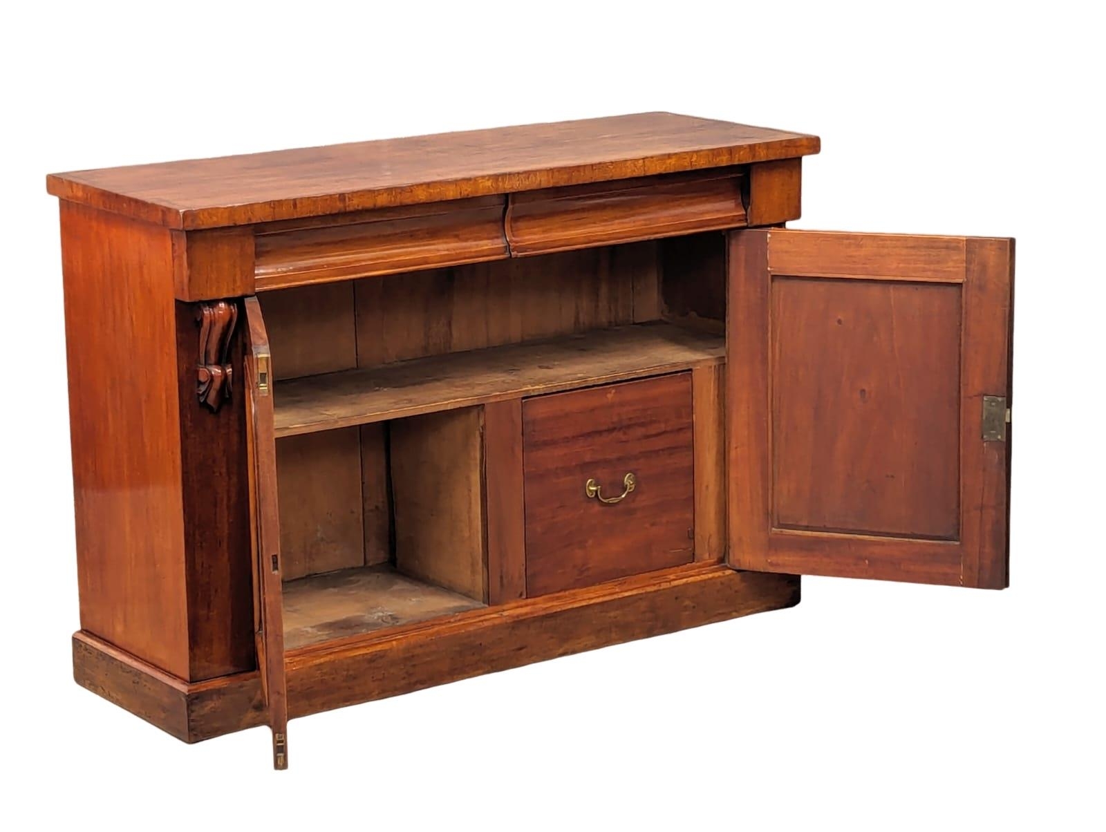 A Victorian mahogany side cabinet with fitted cellarette and 2 drawers. 121.5x43.5x83.5cm - Image 7 of 7