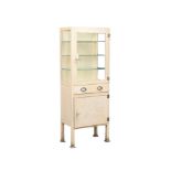 A 1950s upright dental cabinet. 61x39x163cm