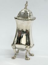 A silver pepper shaker. Birmingham, 1915. 68.58 grams.