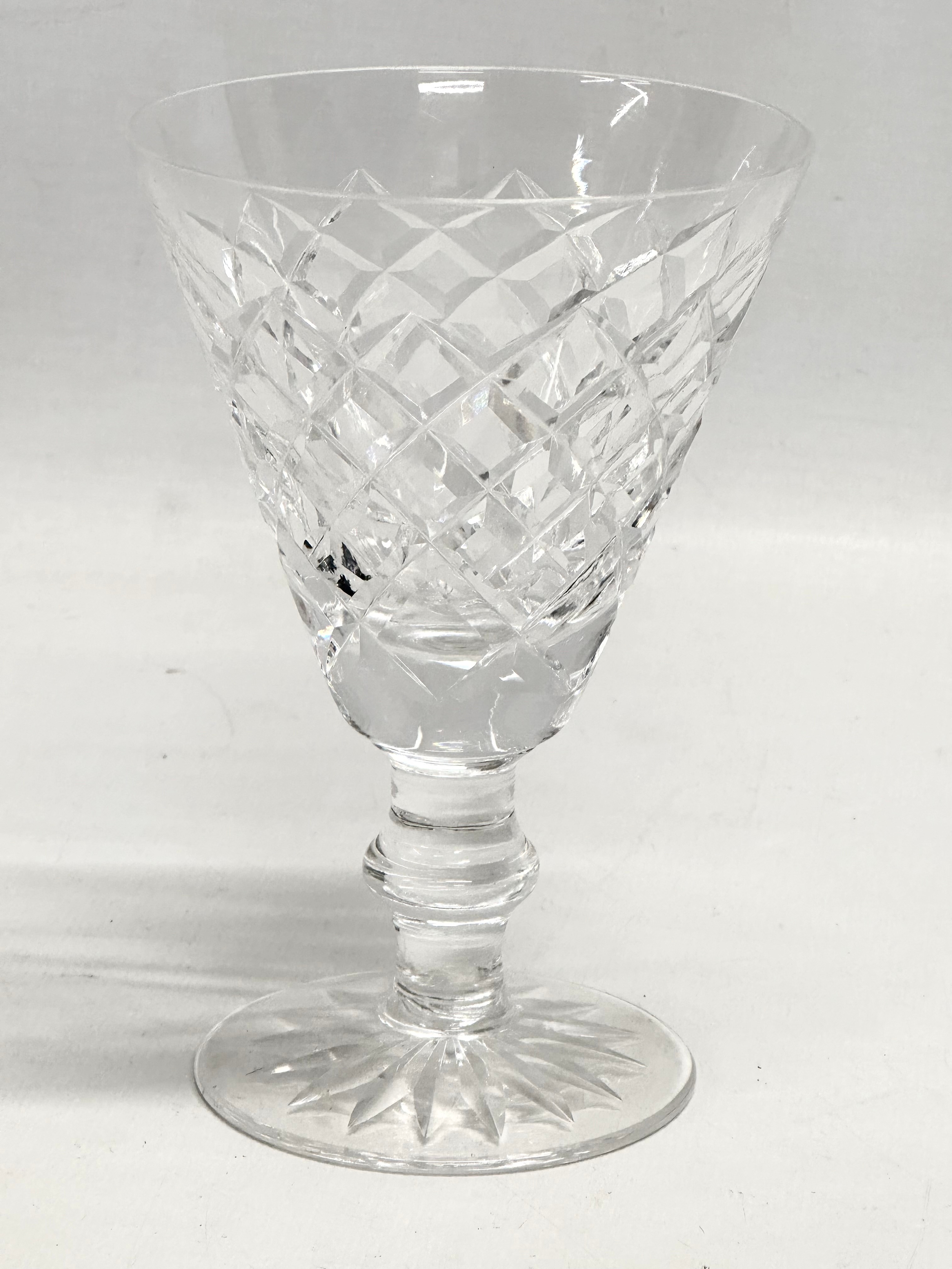 A set of 3 Waterford Crystal ‘Adare’ claret wine glasses. 9x13.5cm - Image 2 of 2