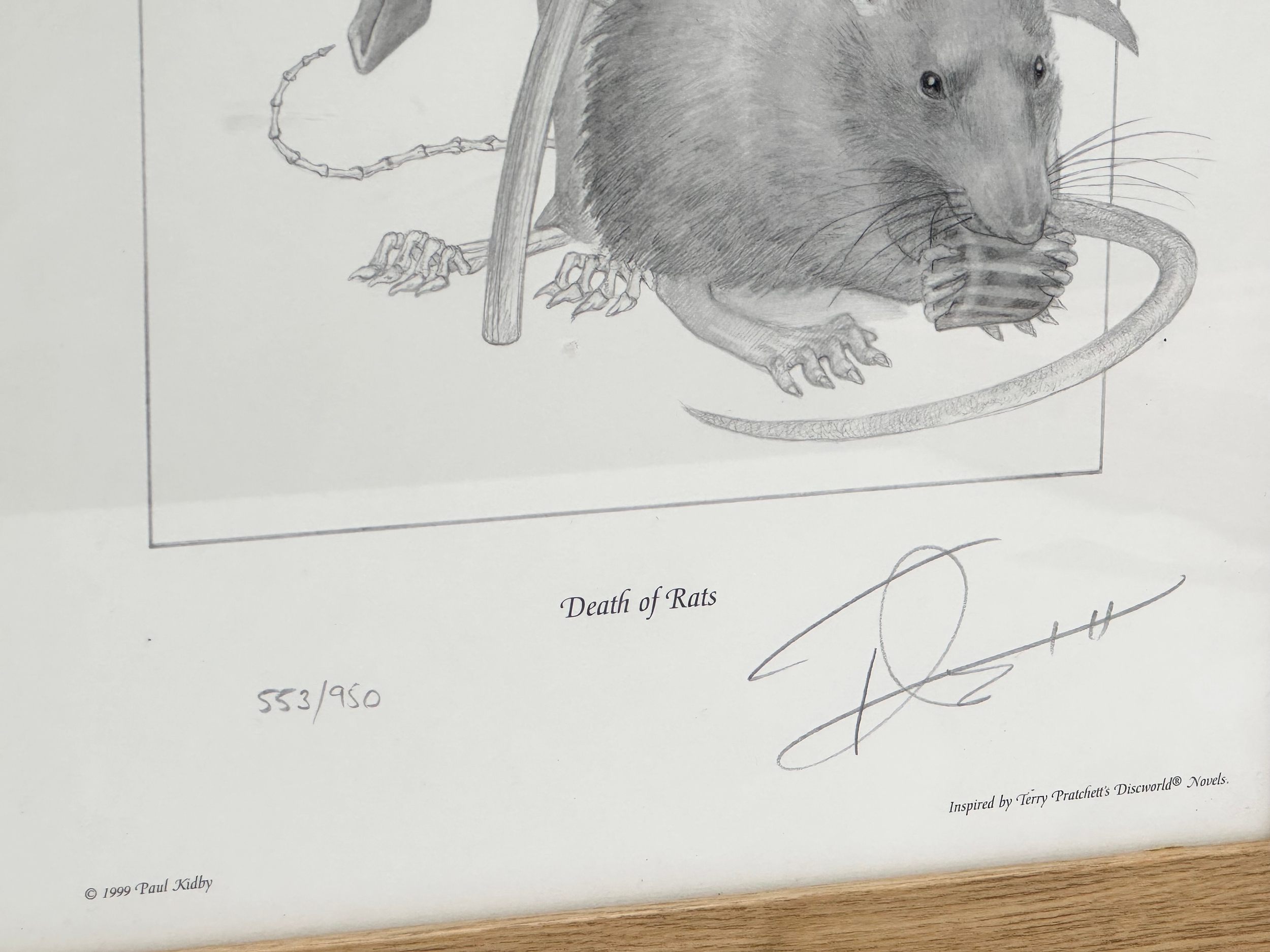 2 signed Paul Kidby Limited Edition prints. Leonard of Quirm 288/950. Death of Rats 553/950. - Image 3 of 7